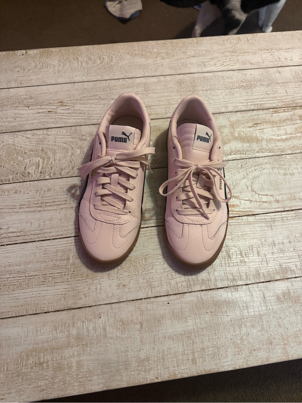 PUMA Women’s Pink Lace-Up Casual Sneakers - Picture 2 of 5